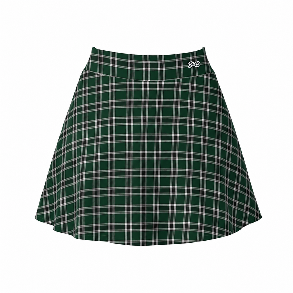 Back Nine Plaid Skort