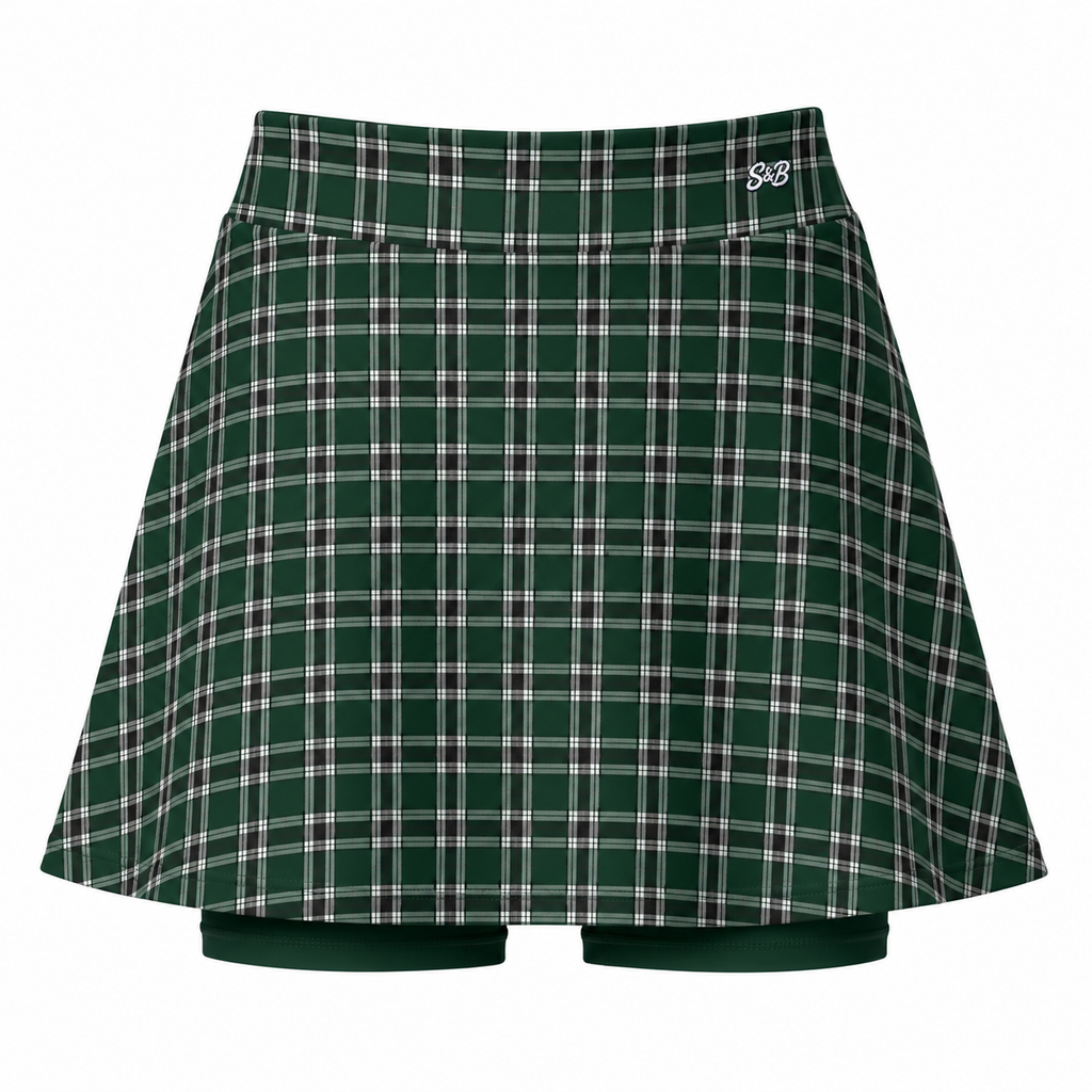 Back Nine Plaid Skort